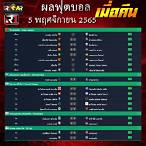 ผลบอลทุกคู่เมื่อคืนนี้